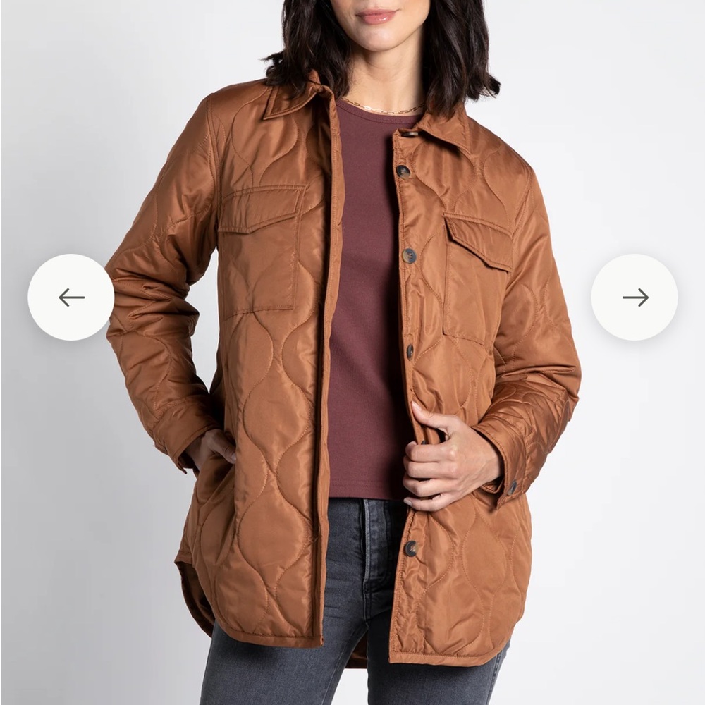 Thread & Supply Quilted Tan Utility Jacket